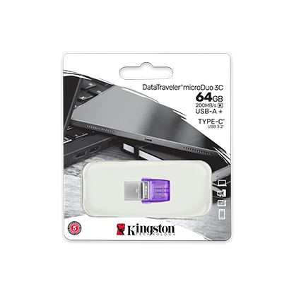 Kingston DataTraveler® microDuo™ 3C USB Type-C DTDUO3CG3